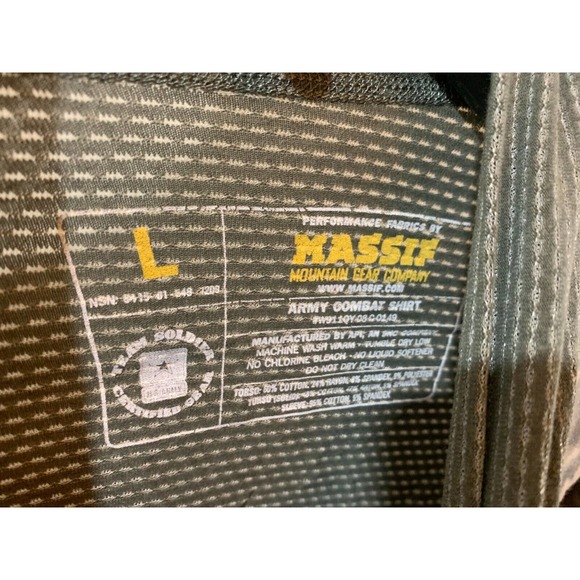 Massif US Army Combat Shirt ACS UCP Type I ACU Non Zip size Large L NEW - Picture 4 of 7